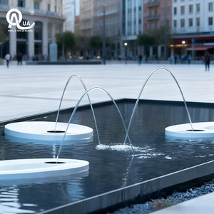 Boquilla de Chorro de Agua de Acero Inoxidable con Flujo Laminar y Luz de Onda Cuadrada 110-230V, Fácil Instalación para Uso en Piscinas Exteriores - Product Image 1