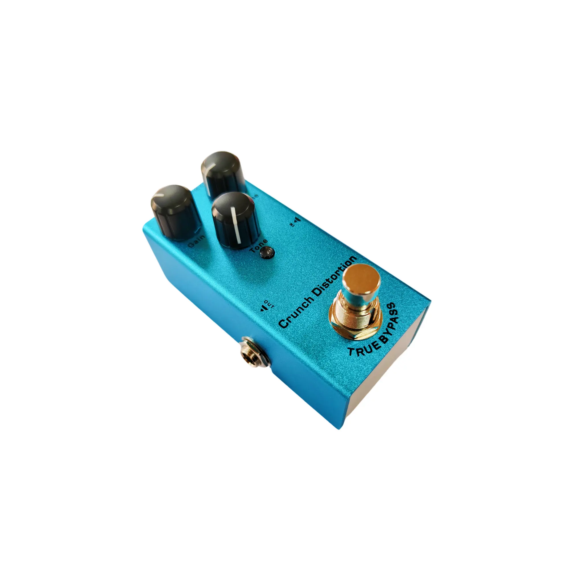 Pedal gitar elektrik papan tunggal Mini LED, Power Supply Crunch 9V efek Portable Amplifier gitar lampu LED tipis
