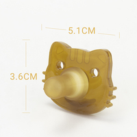 Sucette de luxe haut de gamme pour nouveau-né, ultra-douce, en silicone intégral, motif animal, pour sevrage, 0-12 mois