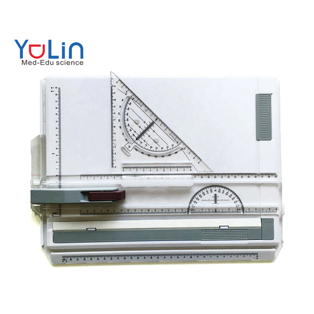 A4 ABS Drawing Board Drafting Table Ruler Multifunctional Educational Measurement Functions for Drawing Office Work School Use