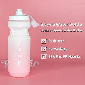 <span class=keywords><strong>Logo</strong></span> personnalisé 650ml bouteille d'eau de vélo sans BPA réutilisable PP sport de qualité alimentaire presser pour le cyclisme et le camping compagnon de voyage - Product Image 3