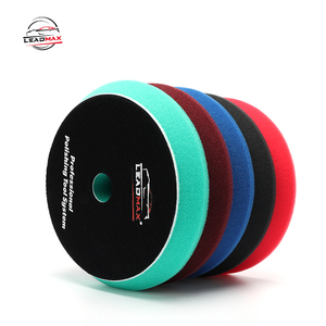 LEADMAX 6 Zoll Auto Auto Detail lierung Wolle Rotary Machine Polish ing Finishing Polier <span class=keywords><strong>pads</strong></span> 100 Rot Flat 150mm Poliers chwamm Pad