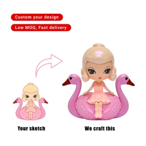 Nueva Figura de Acción Coleccionable de PVC de Anime 2D 3D Personalizada de Swan Girl, Escala 1:18, Decoración para el Hogar - Product Image 1