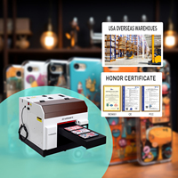 Impresora UV Plana Digital EraSmart de 6 Colores con Cabezal L800 para Tarjetas de Identificación, PVC, Vidrio, Fundas de Teléfono, Impresora UV A4