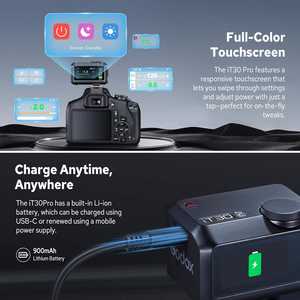 <span class=keywords><strong>Flash</strong></span> Godox IT30pro con Sincronización Automática de Alta Velocidad para <span class=keywords><strong>Nikon</strong></span>, <span class=keywords><strong>Mini</strong></span> <span class=keywords><strong>Flash</strong></span> TTL Profesional para Retratos y Fotografía en Exteriores - Product Image 4
