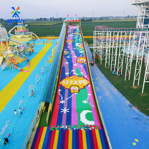 Tùy chỉnh lớn nhựa cầu vồng trượt cho vui chơi giải trí công viên Rides khô trượt núi hấp dẫn trong sân chơi khu nghỉ mát trên bán - Product Image 2