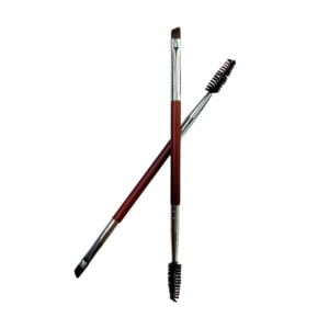 Brosse de maquillage simple à double tête de marque privée brosse à manche en bois pour sourcils et cils pour le visage et les yeux brosses fabriquées - Product Image 1