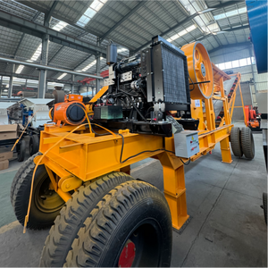 Concasseur à mâchoires de type chenillé pour grès, entraîné par moteur diesel, concasseur portable, concasseur à mâchoires pour minerai d'or, concasseur à mâchoires pour gravier et pierres - Product Image 4