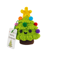 Jouet en peluche de soutien de cornichon émotionnel avec des cartes positives Poupées au crochet Pomme de terre positive Décoration de chambre idéale Anniversaire inspirant