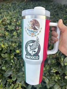 Vasos Térmicos de Acero Inoxidable de 40 oz con 15 Colores de la Copa Mundial de Fútbol 2026, Ecológicos, para Oficina, <span class=keywords><strong>Viajes</strong></span>, Estados Unidos, Canadá, México, Vasos para Fanáticos - Product Image 3