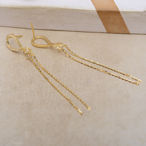 Composants d'accessoires pour bijoux faits main DIY : Plateau vide pour cheveux en forme de pneu avec 8-13 perles, pour boucles d'oreilles à pampilles en argent S925 - JG5180 - Product Image 4