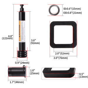 Trailer <b>Lock</b> 5/8 Inch Hook Cushioning <b>Pad</b> Set 2 Inch Rubber <b>Pad</b> Black Plastic For Hitch Mounts - Product Image 4