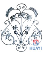 Venta al por mayor de paneles de roseta decorativos de hierro baratos, modelado 3D, marco de acero galvanizado, colores personalizados para puertas de escaleras, esgrima