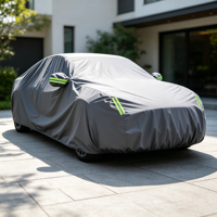 Housse de voiture en PVC 250 g/m² pour toutes les saisons, imperméable, anti-poussière et personnalisable