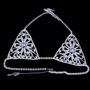 Strass cristal taille ventre chaîne femmes <span class=keywords><strong>Diamante</strong></span> ensemble de sous-vêtements gland Festival fête Chic chaîne Sexy corps bijoux #0073 - Product Image 3