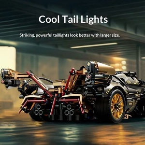 Compatible avec le modèle de voiture de sport V12 Gini Black Gold 1:14, jouet de montage ABS DIY pour enfants garçons - Product Image 3