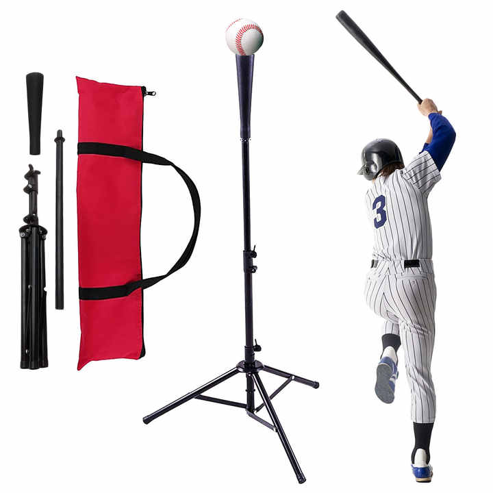 ChamGoal Baseball Tee Softball Batting Tee Portable Travel - View #3