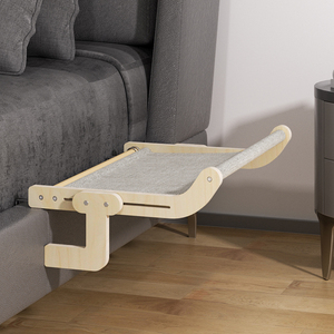 Pet kule büyük kediler Hamocks duvara monte ahşap ağaç tırmanma çizik birden aksesuarları kedi pencere Perching hamak yatak - Product Image 5