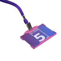 Lanière personnalisée en polypropylène côtelé uni, durable, avec clip Bull DOG, pour la rentrée scolaire, plusieurs couleurs, en gros, support de stock disponible