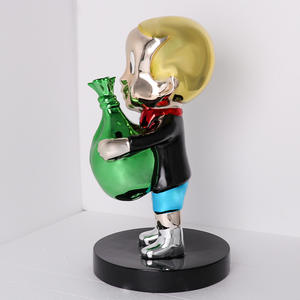 Dessin animé personnalisable de haute qualité pour <span class=keywords><strong>Monopoly</strong></span> Sculpture résine verre acier placage centre commercial hôtel salon décoration - Product Image 2