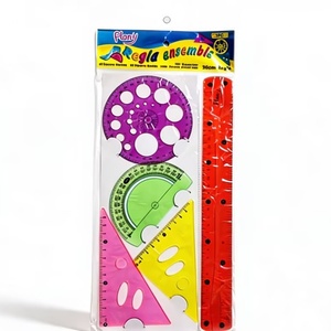 Juego de Papelería Promocional de Cinco Piezas, Regla Flexible de Color de 30 cm, Regla de Dibujo para Estudiantes, Reglas Flexibles para la Escuela - Product Image 3