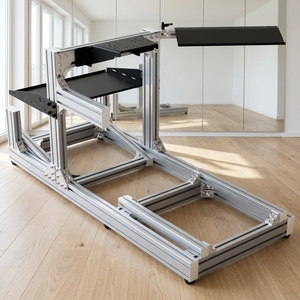 ชุดฝึกขับรถ DIY โครงสร้างอะลูมิเนียมแบบ T-Slot แข็งแรง ทนทาน สำหรับการจำลองการแข่งรถ ใช้ในบ้าน - Product Image 2
