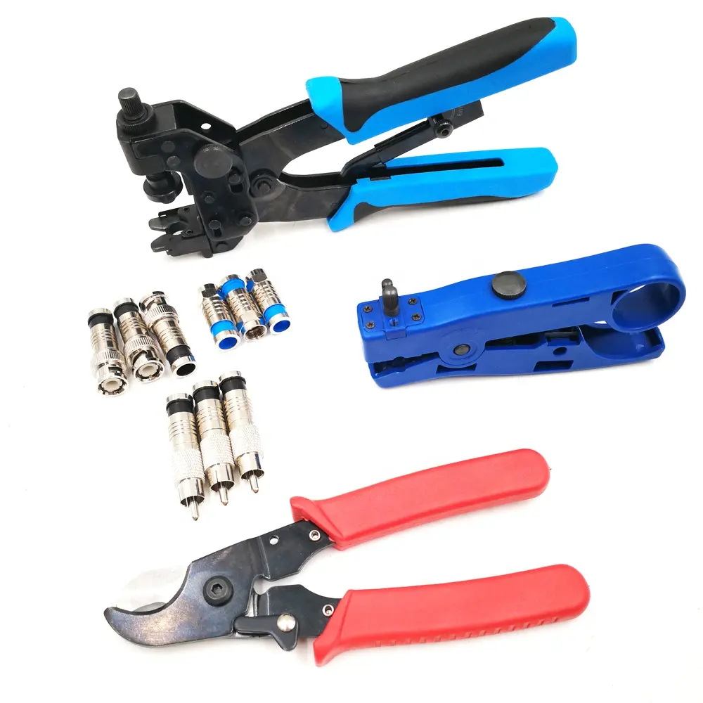 Tools Sets Used In Network Multifunction Hand Crimper Set HT-KH510B Computer Networking Rg6 Cable Tool Kit
