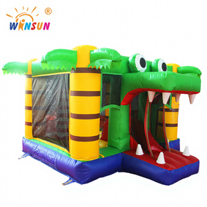 Winsun WSC-430 Trampolín Inflable Infantil Pequeño con Diseño de Cocodrilo - Material de PVC, Certificado CE, Resistente al Fuego e Impermeable, Fácil de Instalar - Product Image 1