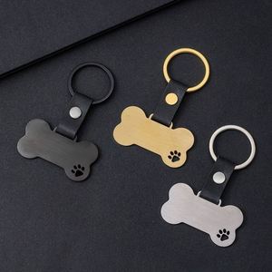 Porte-clés DIY en acier inoxydable vierge, forme irrégulière, finition brossée, pour impression UV, personnalisable, cadeau promotionnel tendance - Product Image 6