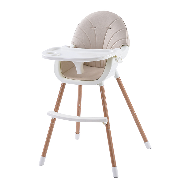 Европейский стандарт, деревянная наклейка, безопасный высокий обеденный поднос для еды, металлическое кресло для еды из сосны