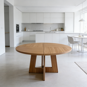 Housse de table ronde pliable en 4 parties pour 10-20 personnes, grande table à manger circulaire, mobilier pour la maison, la cuisine et les restaurants - Product Image 1