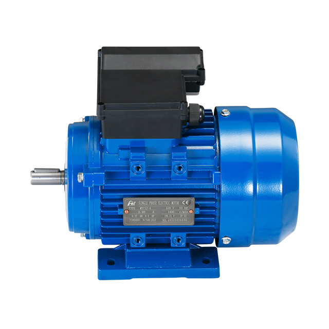 CE Certified MY Single Phase 0.12KW 0.18KW 0.25KW 0.37kw 0.55kw 0.75kw 220V 1500RPM B3 4pole 50Hz Induction AC Electric Motors