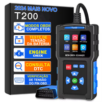 Escáner OBD2 Automotriz Universal T200, Herramienta de Diagnóstico de Códigos de Error del Motor de 12-24V para Todos los Autos
