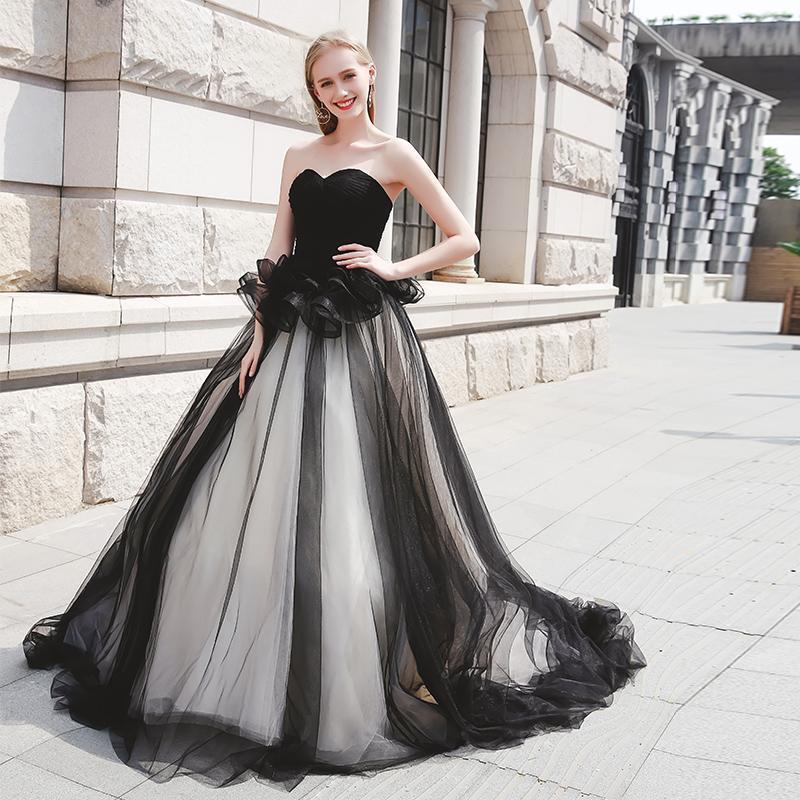 chinese dress ladies Samantha Black Floral A-Line Wedding Dress main image 0