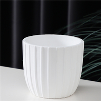 Vente en gros décoration de bureau moderne pots de fleurs moule blanc cylindre pot de plante succulente en ciment