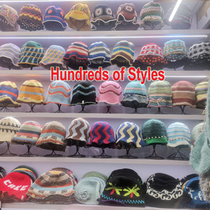 Mùa Hè Cổ Điển Handmade <span class=keywords><strong>Crochet</strong></span> <span class=keywords><strong>Hat</strong></span> Mẫu Có Thể Gập Lại Bãi Biển Hợp Thời Trang Hoa Dệt Kim Sun Cap Xô <span class=keywords><strong>Hat</strong></span> - Product Image 2