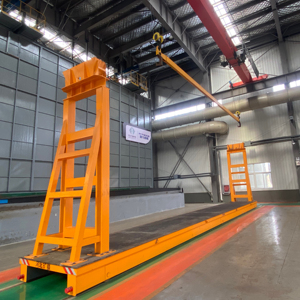 Carro de Transferencia de Rieles para Línea de Galvanizado, Carro de Riel Motorizado Controlado por PLC para Pintura, Transporte en Línea de Producción de Inmersión en Caliente - Product Image 1