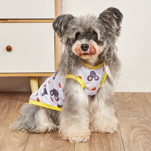 Vêtements pour animaux de compagnie sur mesure, gilets fins d'été pour chats et chiens, vêtements pour chiens anti-chute de poils à imprimé dessin animé, directement de l'usine. - Product Image 2