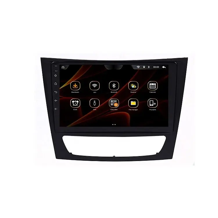 Radio con GPS para coche, reproductor de vídeo con Android, 9 pulgadas, MP5, WIFI, pantalla táctil IPS, para Mercedes Benz Clase E W211