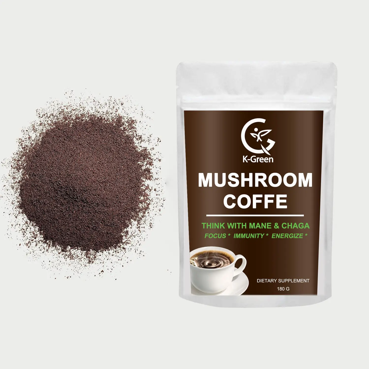 Café Cogumelo 10:1 Extrato 10 Cogumelos Mistura com Juba de Leão e Cordyceps Cogumelo em Pó Mistura Alternativa Café