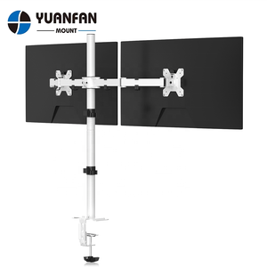 MD6842W 17 "-27" 10kg Bras de moniteur <span class=keywords><strong>double</strong></span> articulé rentable <span class=keywords><strong>Support</strong></span> de bureau <span class=keywords><strong>Double</strong></span> <span class=keywords><strong>support</strong></span> d'écran <span class=keywords><strong>Support</strong></span> pour ordinateur <span class=keywords><strong>Support</strong></span> VESA - Product Image 1