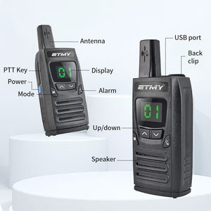 Ensemble de talkies-walkies UHF VHF, radio bidirectionnelle, lot de 2, pour la maison, le restaurant, le café, écran LCD 2W, kit radio portable 1 km - Product Image 4