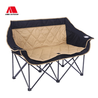 Fauteuil lune double pliant d'extérieur, épaissi et agrandi, portable, pour intérieur et extérieur, canapé de camping, chaise longue