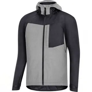 Custom Men's Zip Fly Long Sleeve Windbreak Golf Jacket Men's Jacket With Hood