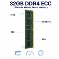 Mémoire serveur DDR4 32 Go 2666 ECC RDIMM PC4-21300 288 broches, RAM serveur enregistrée pour centre de données, fourniture OEM