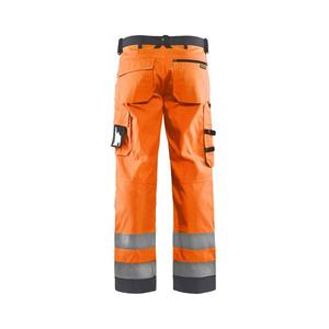 BLAKLADER - 156618115396C50 Pantalón Hi-Vis sin bolsillos para uñas Naranja/Gris medio-EAN 7330509746868 ROPA DE TRABAJO DE LA HI-VIS - Product Image 2