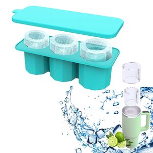 Molde de silicona cilíndrico sin BPA para cubitos de hielo, material de PC redondo para tazas de viaje, alimentos y accesorios de cocina al por mayor - Product Image 1