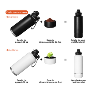 Botellas térmicas de agua sin Bpa para gimnasio, deportivas, de boca ancha, para exteriores, con tapa de mango, impresión personalizada