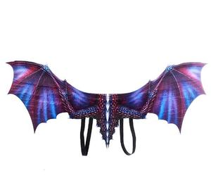 Ecowalson Halloween Dragon Wing decoración carnaval fiesta Animal disfraz para adulto niño y niña niños dragón Cosplay mascarada - Product Image 3