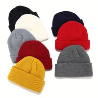 Gorro de punto AZOV estilo chino, moderno, de color liso, sencillo, personalizado, tipo gorro de calle, gorro tipo beanie, venta al por mayor